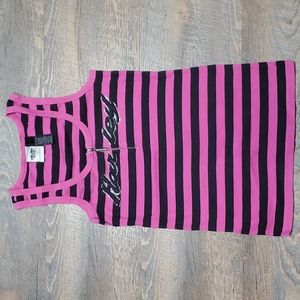 Vintage Harley Davidson striped tank top. Size Large